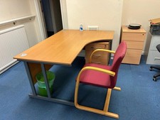 Office beech desks chairs - beech, &chairs