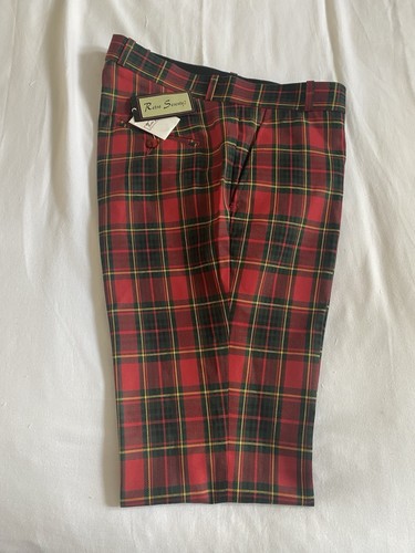 Men tartan trousers size - men's,