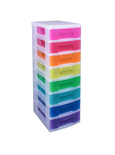 Rainbow drawer storage - storage, tower