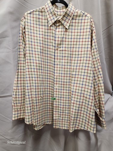 Vintage viyella men plaid - viyella, l