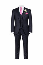 Navy Pinstripe Wedding Suit 2