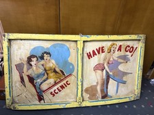 Stunning Extra Large Vintage Fun Fair Signage Hand Painted 1940’s