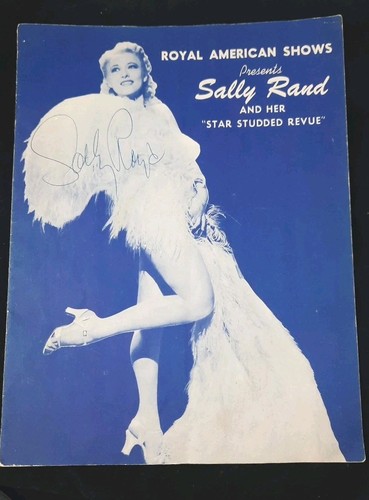 Sally rand autograph - autograph, royal