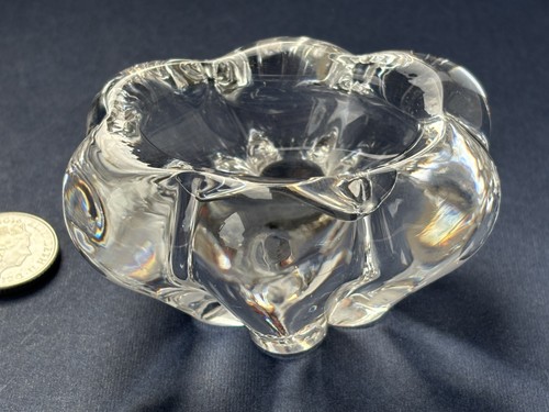 Daum crystal vintage salt - salt, dish