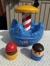 Step 2 Chunky Carousel Toy & Two Chunky People - Rare & Retired
