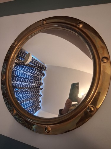 Brass vintage convex - , wall