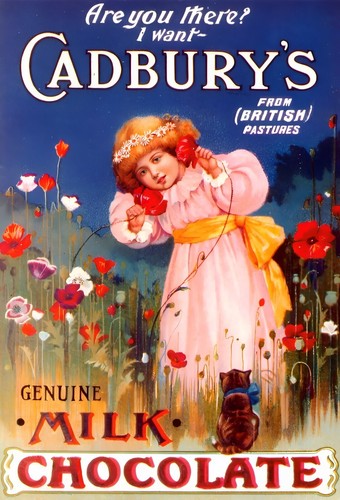 Cadburys chocolate vintage old - cadburys,
