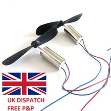 2PCS 8mm*16mm DC3.7V 50000RPM High Speed Micro Coreless Motor+Propeller RC Drone