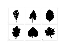 Tree Leaf Stencils - Reusable