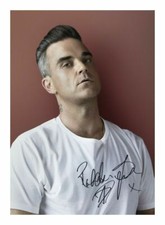 Robbie williams autograph - robbie,