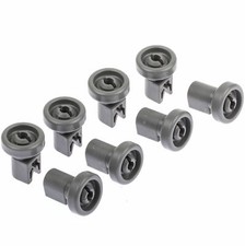 8 X Small Upper Basket Rack Wheel Wheels Runner For Baumatic Dishwasher 25mm