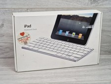 Apple iPad Keyboard Dock Boxed White And Silver Ipad Keyboard + Adaptor