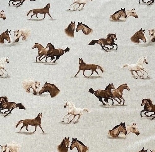 Queens horses printed cotton - queens,