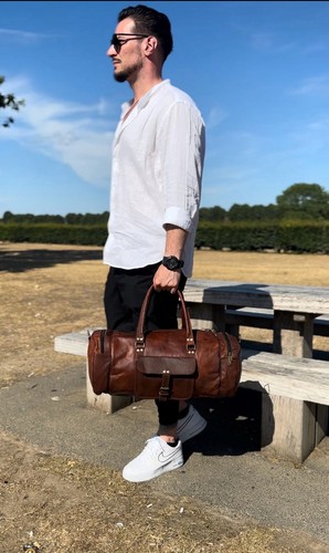 Weekend bag leather - weekend, travel