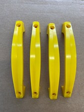 Hemo Vintage Plastic Cupboard Drawer Pull Handles, Set of 4 Yellow