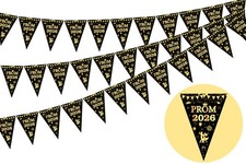 Funmemoir Black and Gold Prom