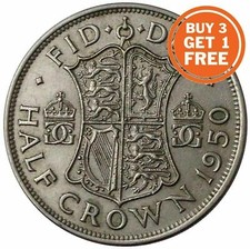 SILVER HALF CROWN GEORGE VI COIN CHOICE OF YEAR 1937 TO 1951