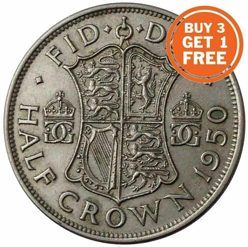 Silver half crown george - half,