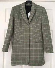 ZARA BLACK WHITE GREEN CHECKED