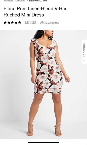 New express linen floral - linen,