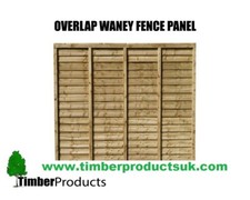 Waney lap fence panels garden fence 6x2, 6x3, 6x4, 6x5, 6x6 also feather edge
