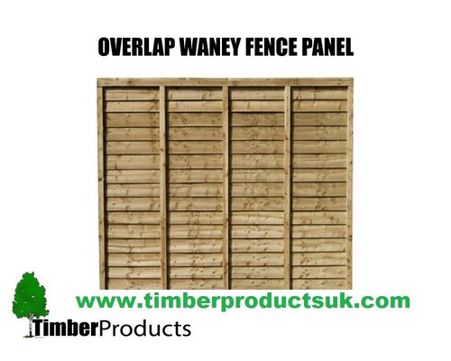 Waney lap fence - , panels