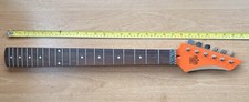 Modern Style Electric Guitar Neck - Standard Length 22 Fret - Orange Headstock