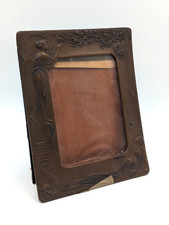 Vintage Brass Art Nouveau Decorative Photo Frame A122 P946