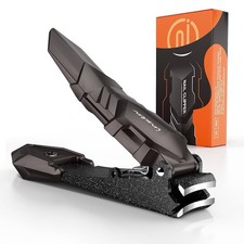 Nail Clippers for Men with Catcher, Premium Steel, Self-Collecting, Gift for Men