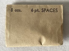 Vintage Unopened Paper Packet ADANA Printing Machines 8oz 6pt Letterpress Spaces