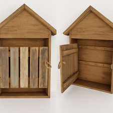 Large Key Cabinet Driftwood