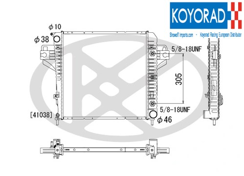 Engine cooling radiator - engine,