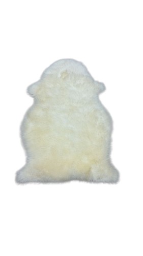 White cream sheepskin natural - cream,