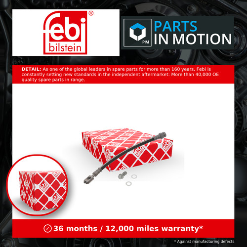 Brake hose rear - left, or