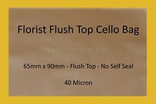 Florist Flush Cello Bag - 65mm