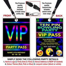 TEN PIN BOWLING LANYARD VIP