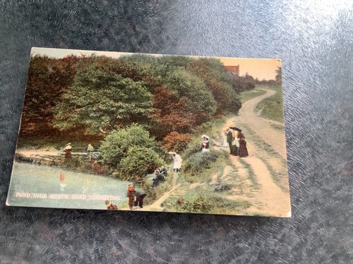 Vintage postcard pond high - pond,