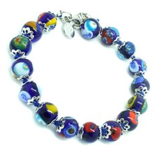 Murano Glass Bracelet Blue