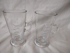 2x Costa Coffee Latte Glasses