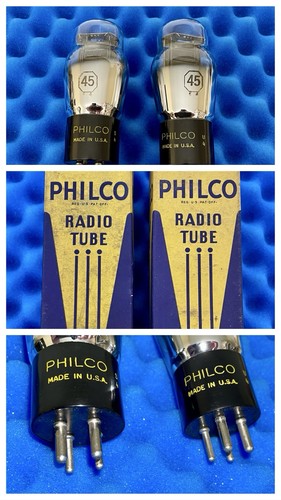 Two philco type vacuum - type, 45