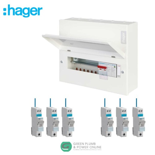 Hager 8way spd consumer unit - 8way,