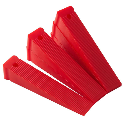 Red plastic composite shims - plastic,
