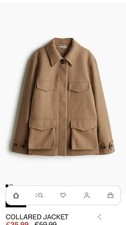   Collared  Jacket H&M, Tan  -