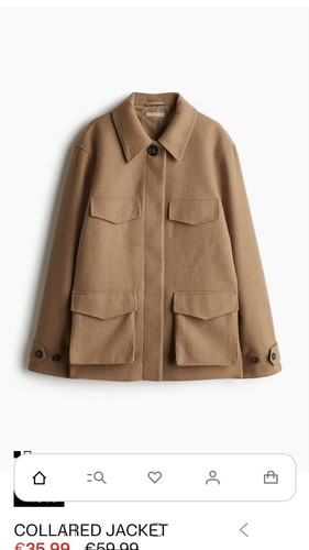 Collared jacket tan - h&m,,