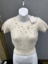 NEW ZARA FAUX FUR CROP