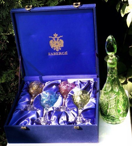 Faberge boxed antique bohemian - faberge,