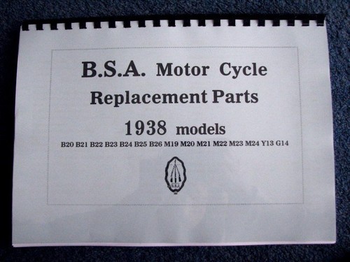 Bsa 1938 parts - bsa,