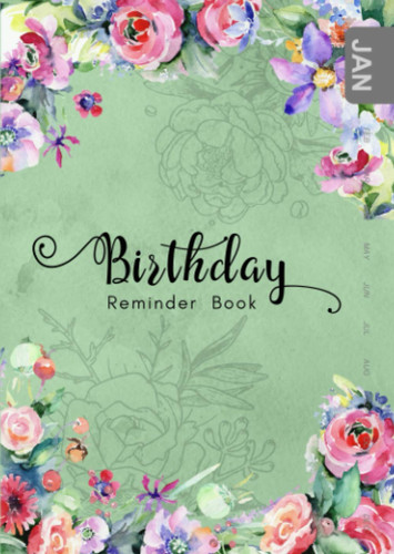 Birthday reminder book b6 - birthday, book: