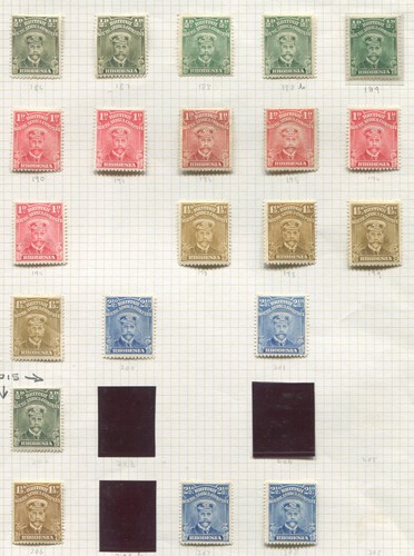 Rhodesia 1913 mono - mono, coloured