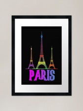 COLORFUL EIFFEL TOWER AND